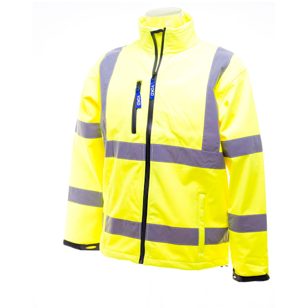 Yoko Hi-Vis Softshelljacka för Herr S Hi-Vis Gul Hi-Vis Yellow S
