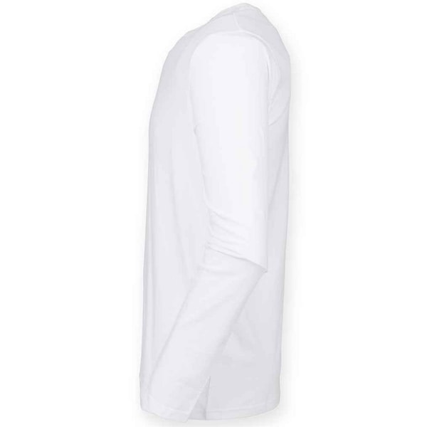 Skinni Fit Mens Feel Good Stretch Long-Sleeved T-Shirt L White White L