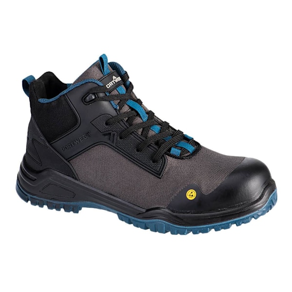Portwest Unisex Bevel Komposit Tåhätta Mellanhöga Stövlar 10 UK Bl Black/Teal 10 UK