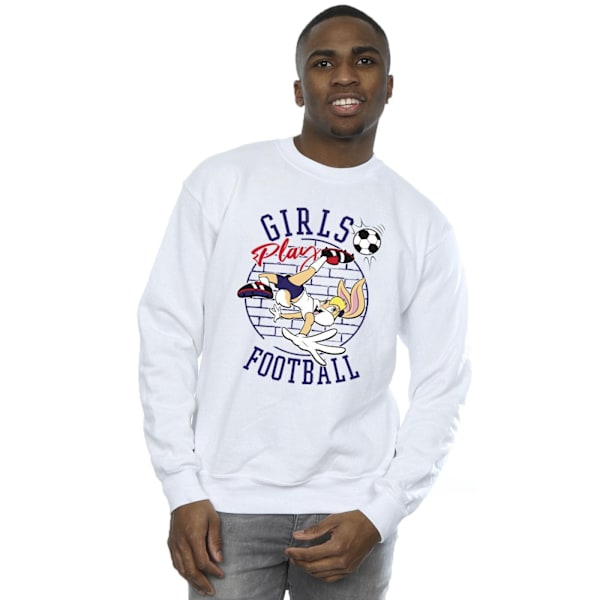 Looney Tunes Mens Lola Bunny Girls Play Football Sweatshirt XL White XL