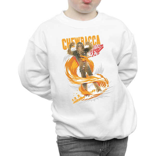 Star Wars Boys Chewbacca Gigantic Sweatshirt 5-6 år Vit White 5-6 Years