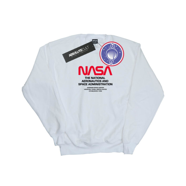 NASA Dam/Dam Worm Blurb Sweatshirt XXL Vit White XXL