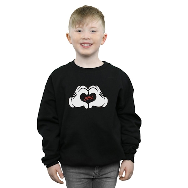 Disney Boys Mickey Mouse Loves You Sweatshirt 5-6 år Svart Black 5-6 Years