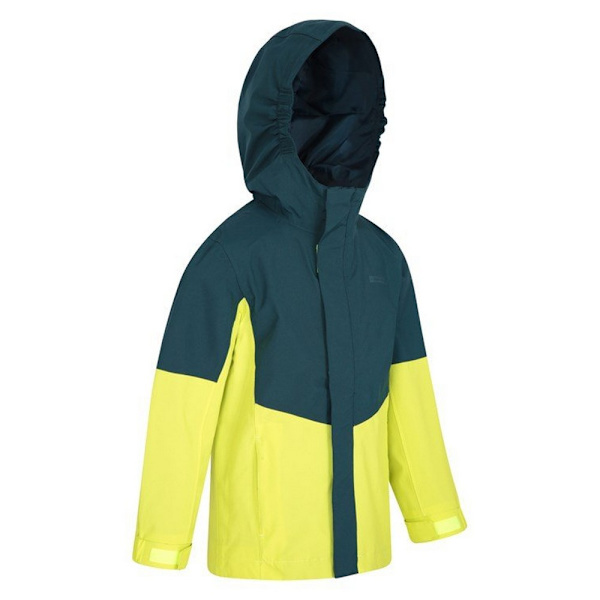 Mountain Warehouse Barnjacka för barn/barn Meteor Vattentät 2-3 Lime 2-3 Years