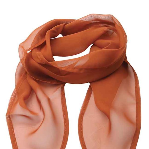 Premier Unisex Vuxen Färger Chiffong Scarf En Storlek Kastanj Chestnut One Size