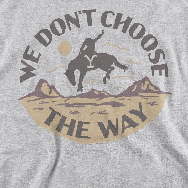 Yellowstone Unisex Vuxen We Don´t Choose The Way Sweatshirt S S Sport Heather S