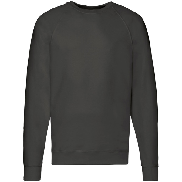 Fruit Of The Loom Lätt raglan sweatshirt för män (240 GSM) Light Graphite L