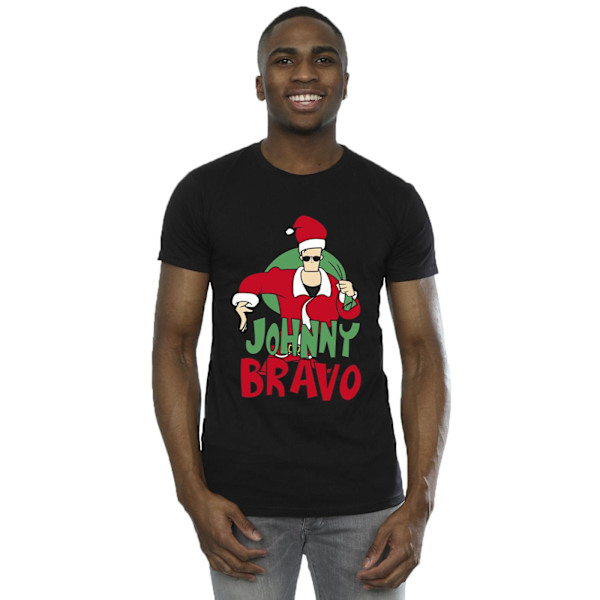 Johnny Bravo herr Johnny Christmas T-shirt 3XL svart Black 3XL