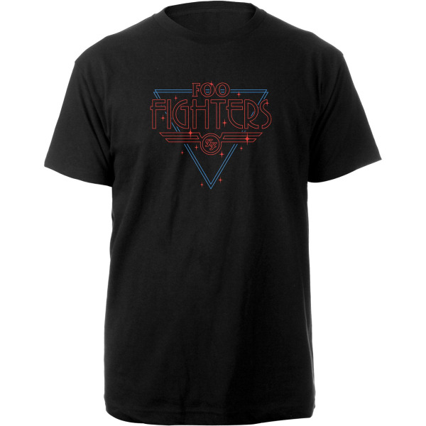 Foo Fighters Unisex Adult Disco Outline T-shirt XL Svart Black XL