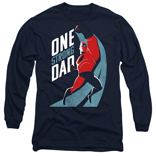 The Incredibles Unisex Vuxen One Strong Dad Fars Dag T-Shirt Navy XXL