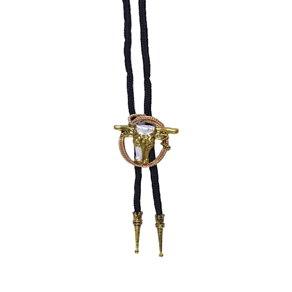 Bristol Novelty Cowboy Bootlace Tie One Size Svart/Mässing Black/Brass One Size