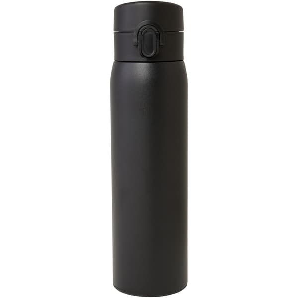 Sika Rostfritt Stål Isolerad 450ml Termosflaska En Storlek Sol Solid Black One Size