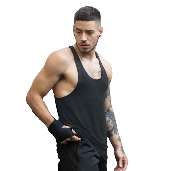 Tombo Mens Muscle Vest 2XL Svart Black 2XL