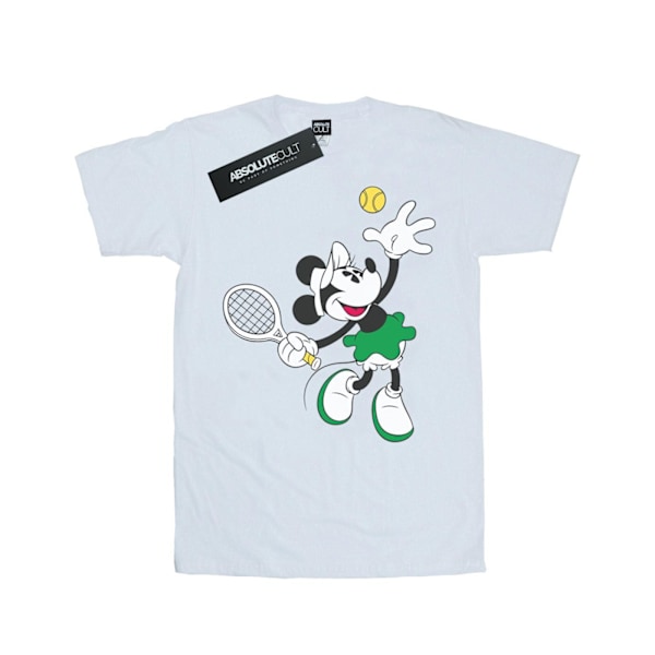 Disney Dam/Kvinnor Minnie Mouse Tennis Bomull Boyfriend T-Shi White XXL