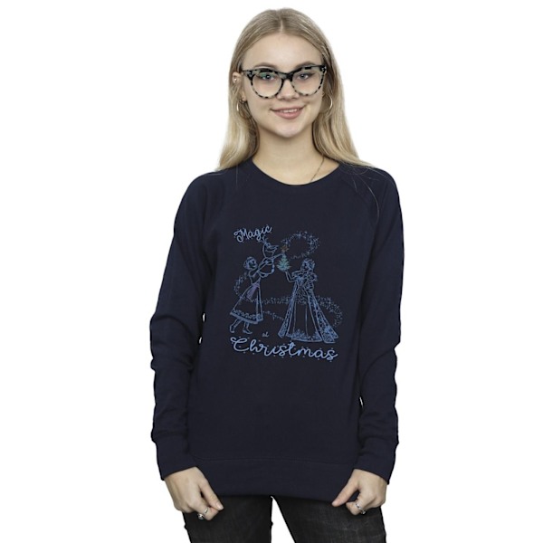 Disney Dam/Kvinnor Frozen Magic Jultröja XL Marinblå Navy Blue XL