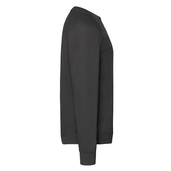 Fruit Of The Loom Herrarnas Klassiska Raglansweatshirt XXL Svart Black XXL
