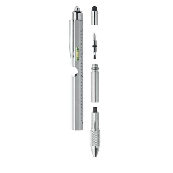MidOcean Retool Vattenpass Penna (Batterier Ingår) One Size Matt Silver One Size