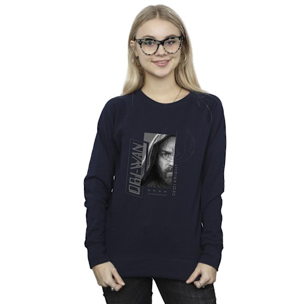 Star Wars Dam/Damer Obi-Wan Kenobi Jedi SciFi Collage Sweatshirt Navy Blue S