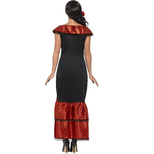 Smiffys Dam/Dam Senorita Flamenco Kostym S Svart/Röd Black/Red S