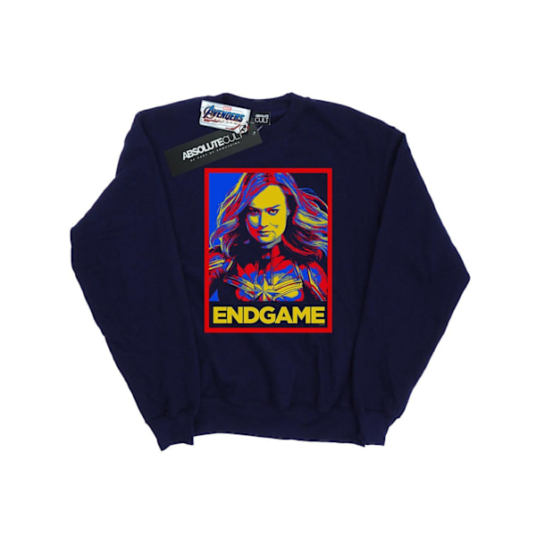 Marvel Boys Avengers Endgame Captain Marvel Poster Sweatshirt 9 Navy Blue 9-11 Years
