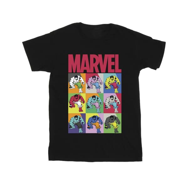 Marvel Herr Hulk Pop Art T-shirt 4XL Marinblå Navy Blue 4XL