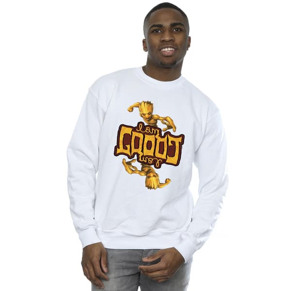 Marvel Herr Guardians Of The Galaxy Groot Inverted Grain Sweatshirt White 3XL