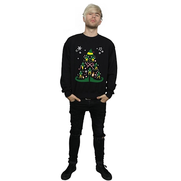 Elf Herr Julgran Sweatshirt S Svart Black S