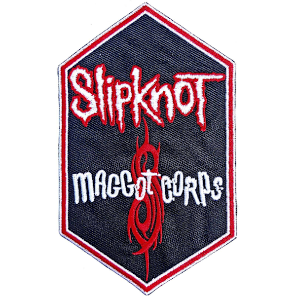 Slipknot Maggot Corps vävd strykjärnsmärke One Size Blå/Röd/Vit Blue/Red/White One Size