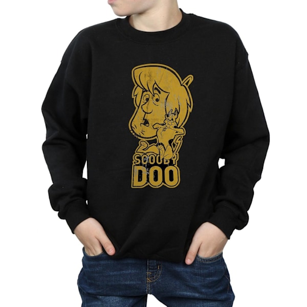 Scooby Doo Pojkar Och Shaggy Sweatshirt 5-6 År Svart Black 5-6 Years