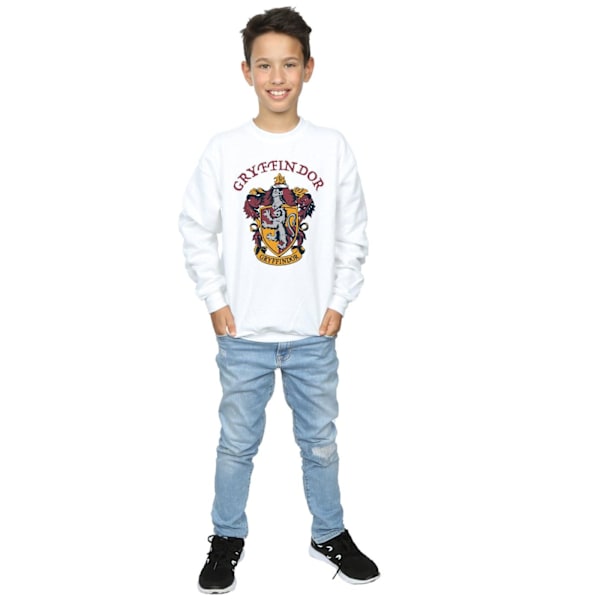 Harry Potter Pojkar Gryffindor Bomullströja 7-8 År Vit White 7-8 Years