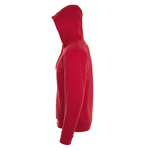 SOLS Herr Stone Zip Up Plain Hoodie XS Röd Red XS