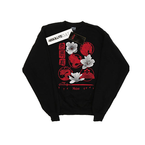 Disney Boys Mulan Movie Icons Sweatshirt 7-8 år Svart Black 7-8 Years