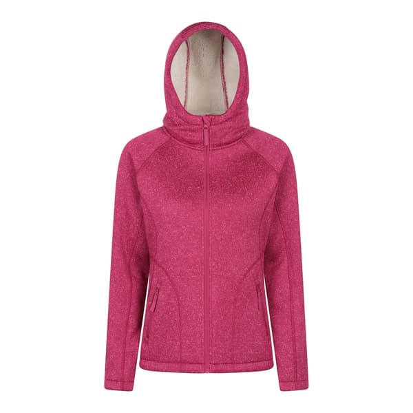 Mountain Warehouse Dam/Kvinnor Nevis Hel dragkedja med fuskpälsfoder Bright Pink 10 UK