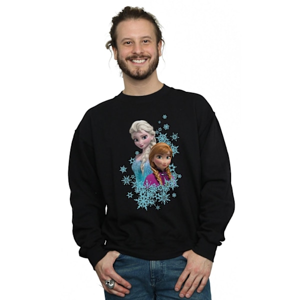 Disney Herr Frozen Elsa Och Anna Systrar Sweatshirt S Svart Black S