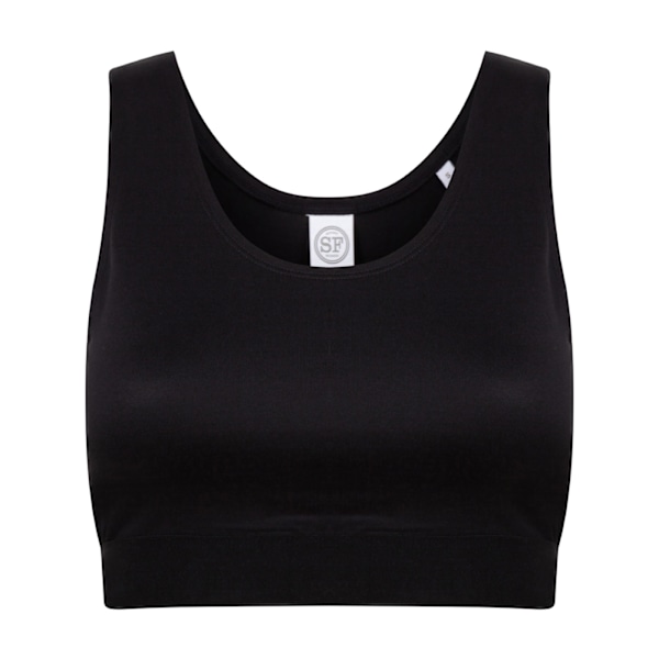 SF Dam/Dam Fashion Crop Top M Svart/Svart Black/Black M