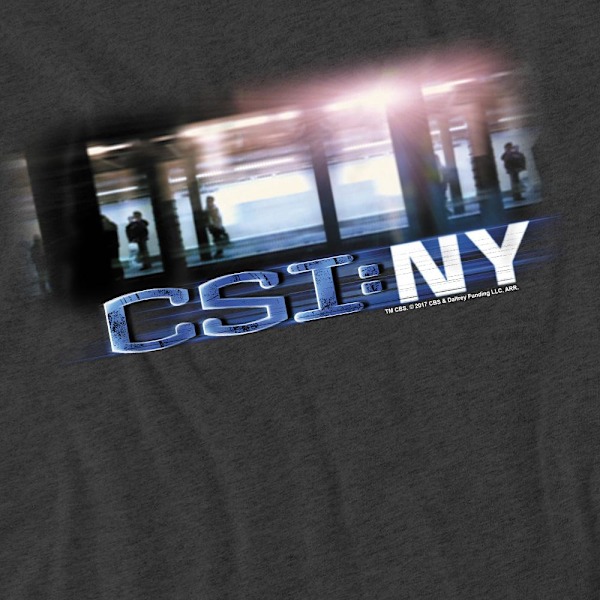 CSI Unisex Vuxen New York Subway T-Shirt XL Gråmelerad Charcoal XL