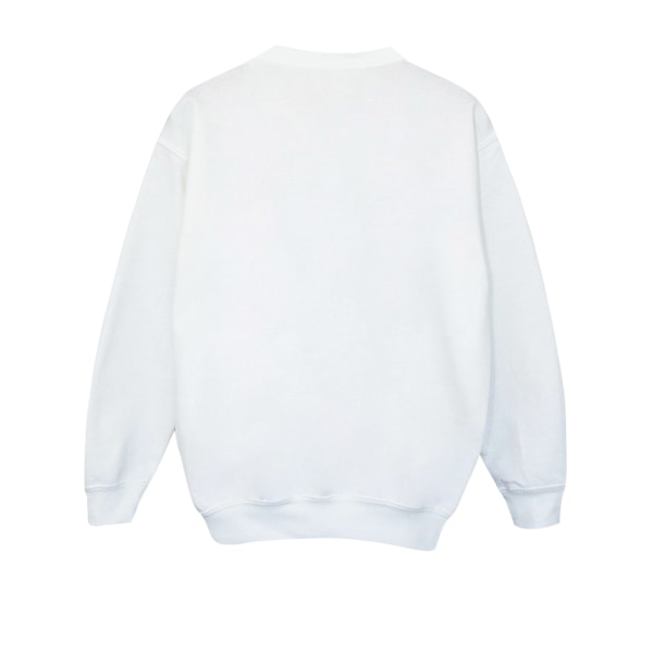 Disney Boys Frozen Elsa Snowflake Porträtt Sweatshirt 7-8 år White 7-8 Years
