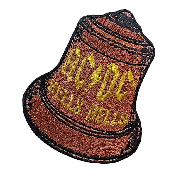 AC/DC Hells Bells Dubbelsidig Patch Nyckelring One Size Brun/Guld Brown/Gold/Silver One Size