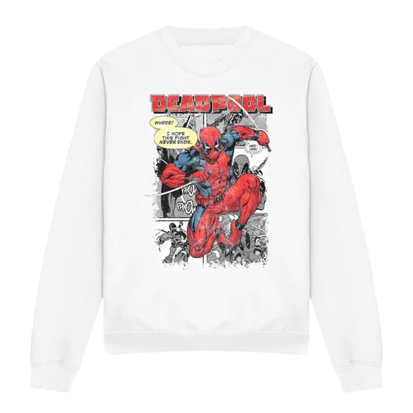 Deadpool Unisex Vuxen Serietidnings Tröja S Vit White S