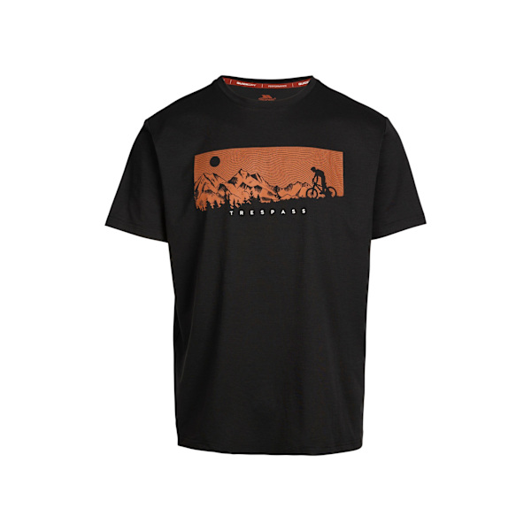 Trespass Mens Nellow Biker T-Shirt XL Svart Black XL
