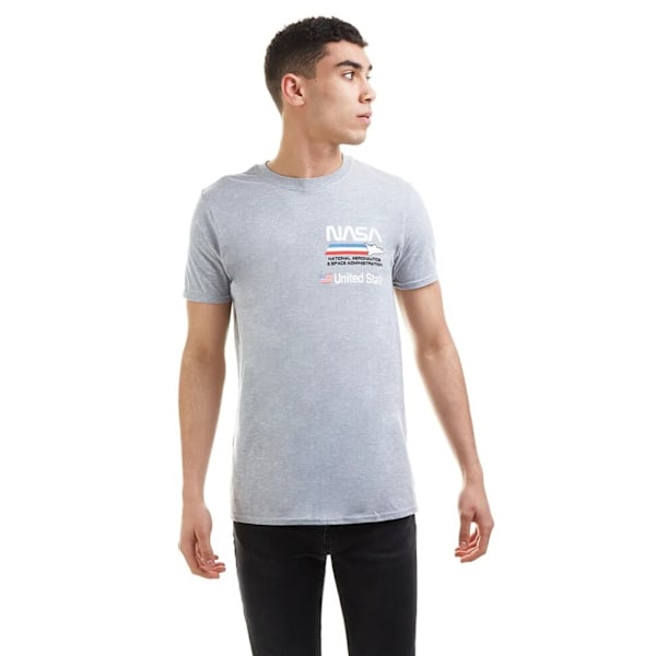 NASA Herr Plane Aeronautics Heather T-shirt S Grå Grey S