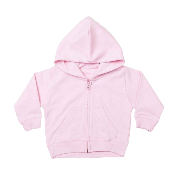 Larkwood hoodie med dragkedja för barn/barn 6-12 månader ljusrosa Pale Pink 6-12 Months