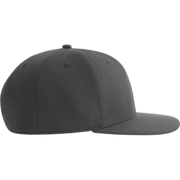 Atlantis Unisex Vuxen James 6 Panel Återvunnen Polyester Snapback Dark Grey One Size