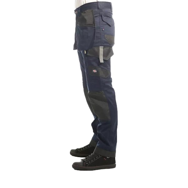 Lee Cooper Stretch Knäskydd Cargo Byxor Herr 34R Marinblå Navy Blue 34R