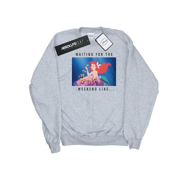 Disney Princess Boys Ariel Väntar På Helgen Sweatshirt 1 Sports Grey 12-13 Years