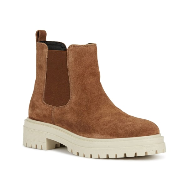 Geox Dam/Dam Iridea Mockaskängor i mocka 4 UK Brun Brown 4 UK