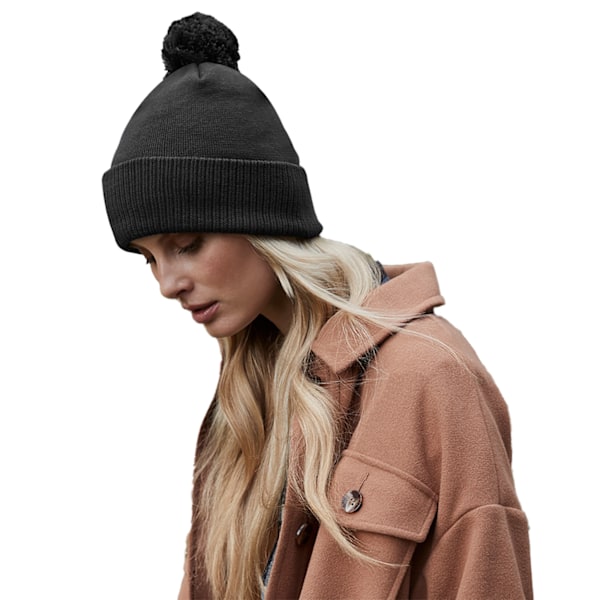 Beechfield Snowstar Ekologisk Bomullsluva One Size Svart Black One Size