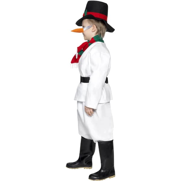 Smiffys Barn/Barn Snögubbe Kostymset 4-6 År Vit/Svart White/Black/Red 4-6 Years