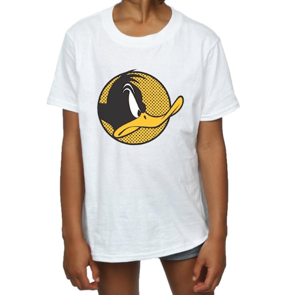 Looney Tunes Girls Daffy Duck Dotted Profile Bomull T-shirt 12- White 12-13 Years