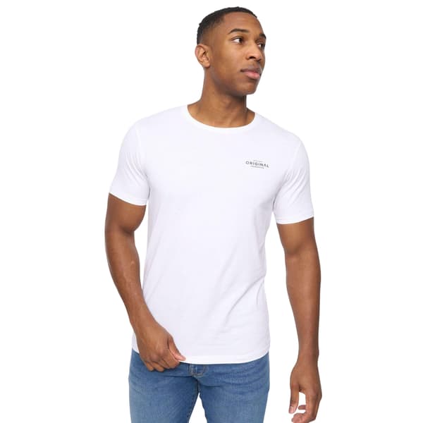 Crosshatch Basicblues T-shirt för män (5-pack) M Vit/Marinblå/Denim White/Navy/Denim/Blue/Grey Marl M